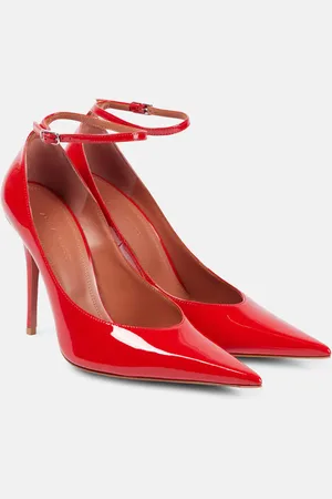 Amina Muaddi Pumps Anok 105 aus Lackleder