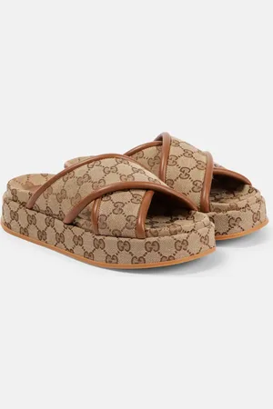 Gucci Pantoletten Clarice GG aus Canvas