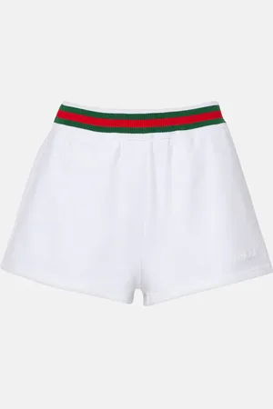 Gucci Shorts Web Stripe aus Baumwoll-Jersey