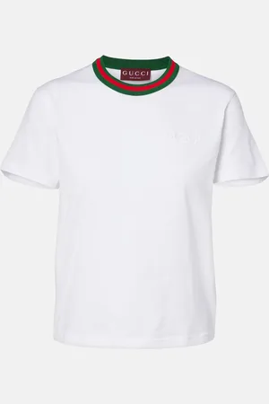 Gucci Bedrucktes T-Shirt New 70s aus Baumwoll-Jersey