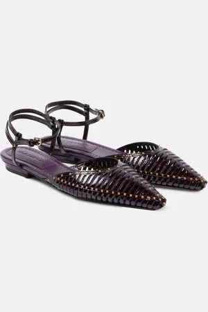 ULLA JOHNSON Ballerinas Violette aus Lackleder