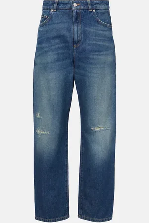 Dolce & Gabbana Distressed Straight Jeans