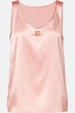 Dolce & Gabbana Top DG aus Satin