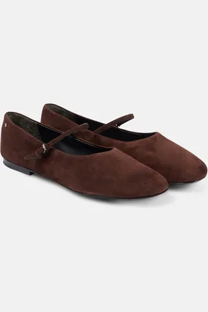Tory Burch Mary-Jane-Ballerinas aus Veloursleder