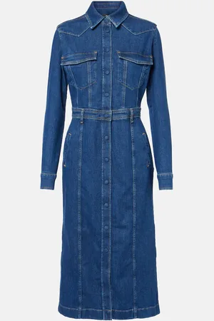 7 for all Mankind Hemdblusenkleid aus Denim
