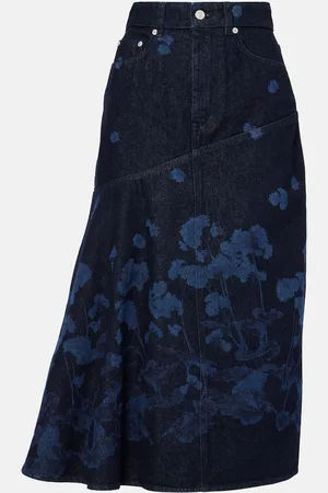 Erdem Bedruckter Jeansrock
