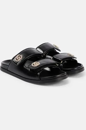 Gucci Sandalen New Marmont GG aus Leder