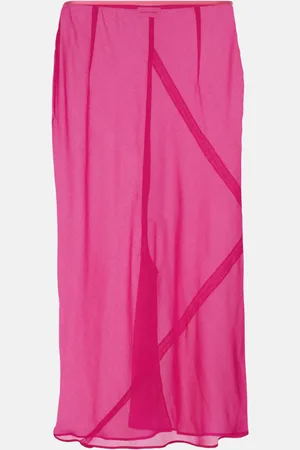DRIES VAN NOTEN Midirock aus Satin