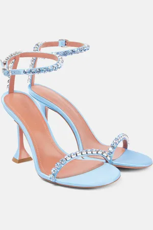 Amina Muaddi Sandalen Gigi 95 aus Satin mit Kristallen