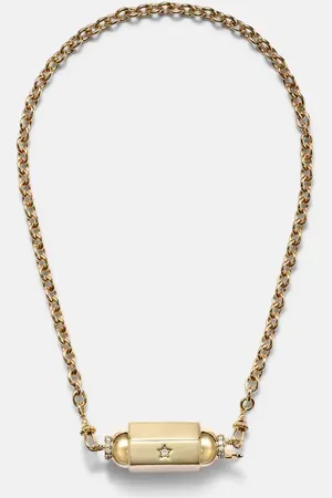 Marie Lichtenberg Halskette Jumbo aus 18kt Gelbgold mit Diamanten