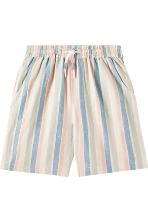 Louise Misha Shorts Obiki aus Baumwolle und Leinen