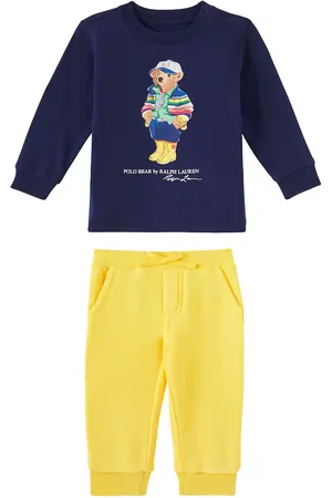 Ralph Lauren Baby Set Polo Bear aus Longsleeve und Jogginghose