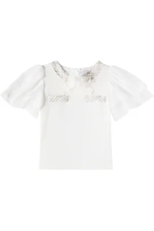 PATACHOU Set aus Top und Rock mit Tweed
