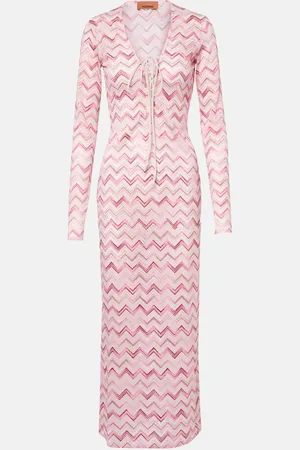 Missoni Maxikleid aus Häkelstrick