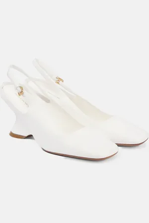 DRIES VAN NOTEN Slingback-Pumps 75 aus Leder