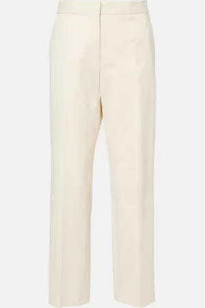 Jil Sander Gerade Cropped-Hose aus Baumwolle