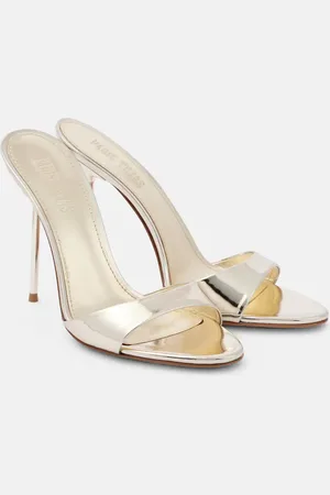 PARIS TEXAS Sandalen Lidia 105 aus Metallic-Leder