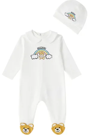 Moschino Baby Set Babygrow aus Body und Mütze