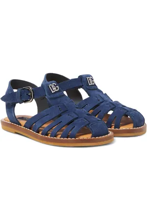 Dolce & Gabbana Sandalen DG aus Veloursleder
