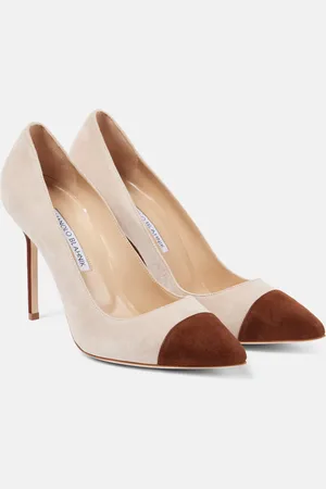 Manolo Blahnik Pumps Capcour 105 aus Veloursleder
