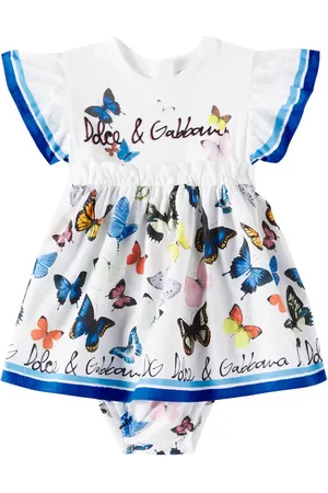 Dolce & Gabbana Baby Kleid aus Baumwollpopeline