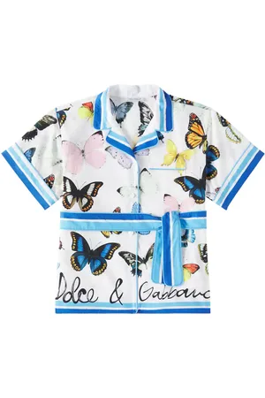 Dolce & Gabbana Bedrucktes Hemd aus Baumwollpopeline
