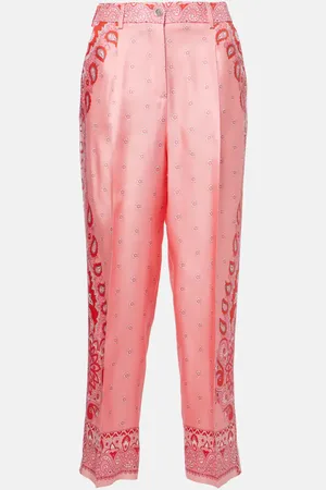 Etro Gerade Hose aus Seide