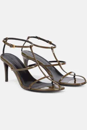 Khaite Sandalen Cage 75 aus Lackleder