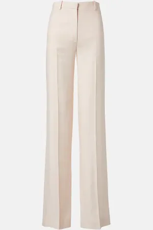 Loro Piana Gerade Hose Goldie aus Leinen und Wolle