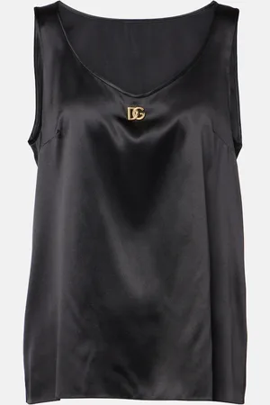 Dolce & Gabbana Top DG aus Satin