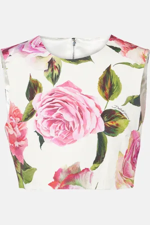Dolce & Gabbana Cropped-Top aus einem Baumwollgemisch
