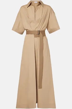 Brunello Cucinelli Hemdblusenkleid aus Baumwolle