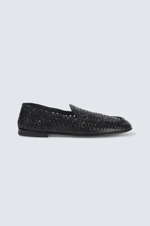 Dolce & Gabbana Slip-Ons aus Leder