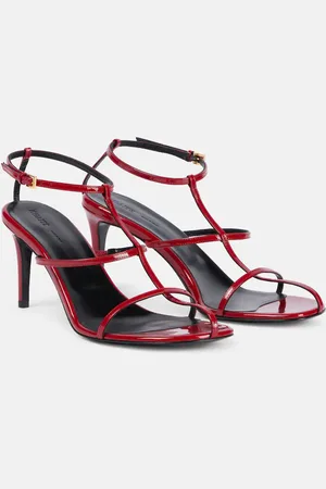 Khaite Sandalen Cage 75 aus Lackleder