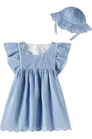 Chloé Chloé Kids Baby Set aus Kleid und Mütze