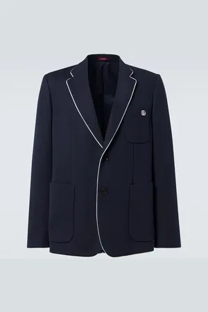 Gucci Blazer Double G aus Baumwoll-Jersey