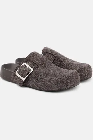 Loewe Slippers Ease aus Veloursleder