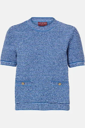 Gucci Top Double G aus einem Baumwollgemisch