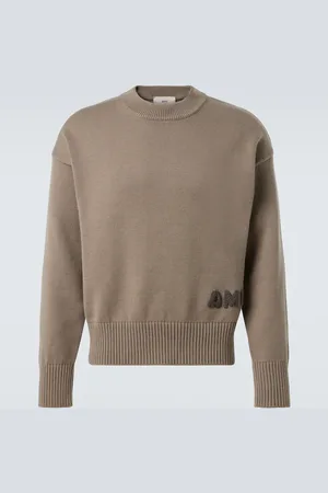 Ami Pullover aus Baumwolle und Wolle