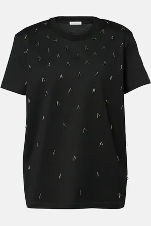 Moncler Verziertes T-Shirt aus Baumwolle