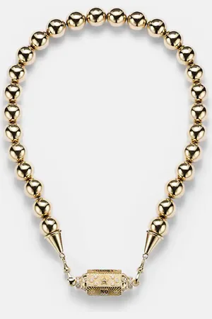 Marie Lichtenberg Halskette No Risk No Glory aus 18kt Gelbgold und Diamanten