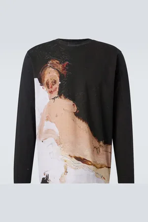 Simone Rocha Bedrucktes Longsleeve Olympia aus Baumwoll-Jersey