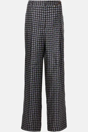 Prada Gerade Hose aus Seiden-Twill