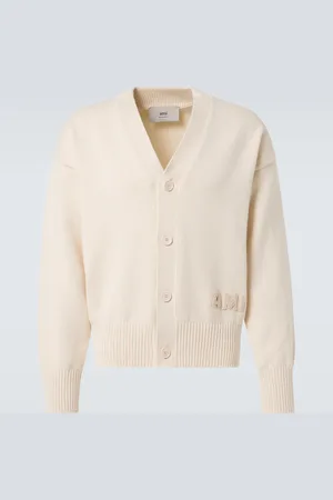 Ami Cardigan aus Baumwolle und Wolle