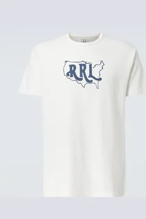 Ralph Lauren Bedrucktes T-Shirt aus Baumwolle und Hanf