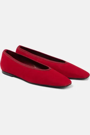 Totême Ballerinas aus Veloursleder
