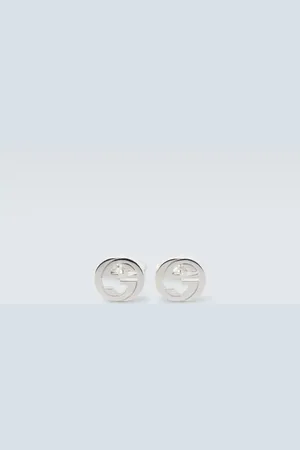 Gucci Manschettenknöpfe Interlocking G aus Sterlingsilber