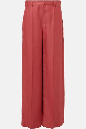 Brunello Cucinelli Weite Hose aus Hanf und Leinen