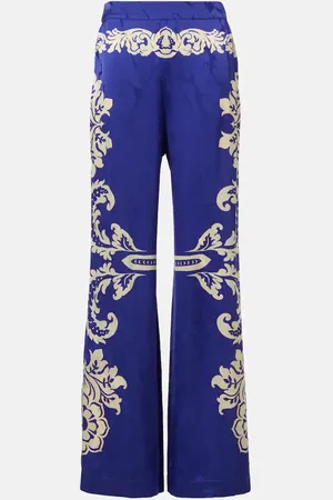 Etro Mid-Rise-Hose aus Satin