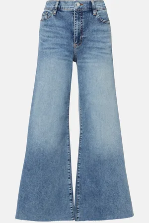 Frame High-Rise Wide-Leg Jeans Le Palazzo Crop